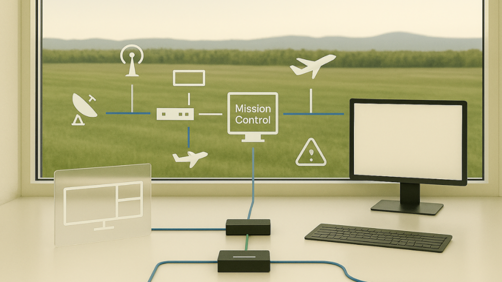 Command and control system use case on a test range